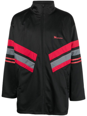 

Logo-print striped track jacket, Martine Rose Logo-print striped track jacket