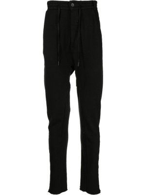 

Drawstring-waist cotton-blend trousers, Masnada Drawstring-waist cotton-blend trousers