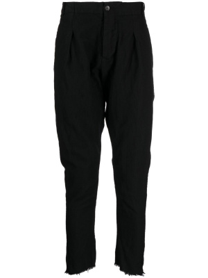 

Tapered-leg frayed-hem trousers, Masnada Tapered-leg frayed-hem trousers