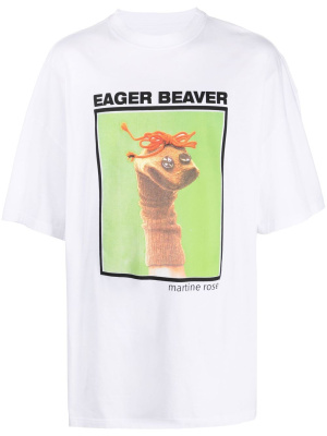 

Eager Beaver cotton T-shirt, Martine Rose Eager Beaver cotton T-shirt