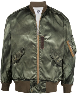 

Satin-finish design bomber jacket, Junya Watanabe MAN Satin-finish design bomber jacket
