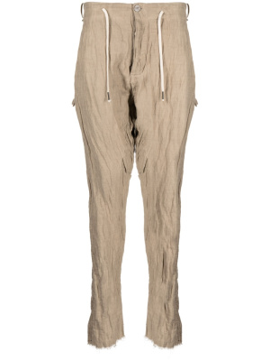 

Crinkled drawstring track pants, Masnada Crinkled drawstring track pants