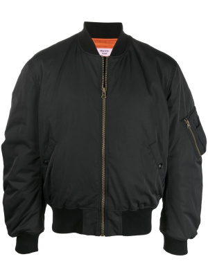 

Logo zipped bomber jacket, Martine Rose Logo zipped bomber jacket