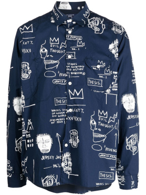 

Graphic-print log-sleeved shirt, Junya Watanabe MAN Graphic-print log-sleeved shirt