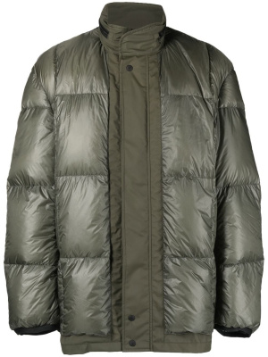 

High-neck panelled padded jacket, Junya Watanabe MAN High-neck panelled padded jacket