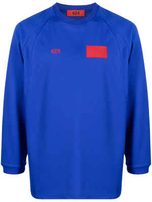 

Embroidered-logo detail T-shirt, 424 Embroidered-logo detail T-shirt