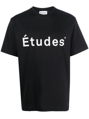 

Logo-print organic cotton T-shirt, Etudes Logo-print organic cotton T-shirt