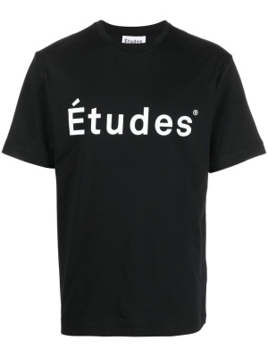 

Logo-print organic cotton T-shirt, Etudes Logo-print organic cotton T-shirt