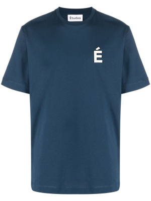 

Logo-print organic cotton T-shirt, Etudes Logo-print organic cotton T-shirt