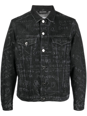 

Scribble-print denim jacket, Etudes Scribble-print denim jacket
