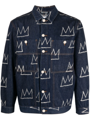

Crown-print denim jacket, Etudes Crown-print denim jacket