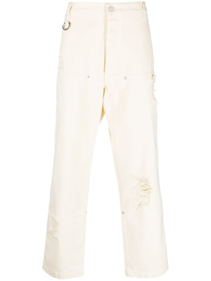 

Ripped-detailing loose-fit jeans, Etudes Ripped-detailing loose-fit jeans