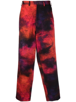 

Cropped tie-dye print trousers, Etudes Cropped tie-dye print trousers