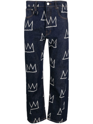 

All-over crown-print trousers, Etudes All-over crown-print trousers