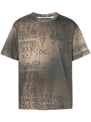 

Logo-print bleached T-shirt, MISBHV Logo-print bleached T-shirt