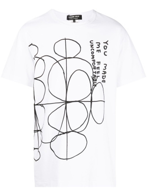 

Graphic-slogan print T-shirt, Comme Des Garçons Homme Deux Graphic-slogan print T-shirt