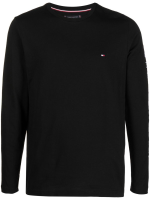 

Logo-embroidery long-sleeved T-shirt, Tommy Hilfiger Logo-embroidery long-sleeved T-shirt