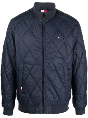 

Logo-patch quilted jacket, Tommy Hilfiger Logo-patch quilted jacket