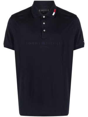

Logo-print cotton polo shirt, Tommy Hilfiger Logo-print cotton polo shirt