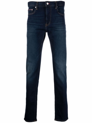 

High-rise fitted jeans, Tommy Hilfiger High-rise fitted jeans