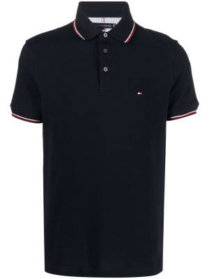 

Embroidered-logo detail polo shirt, Tommy Hilfiger Embroidered-logo detail polo shirt