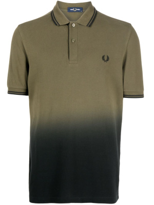 

Gradient-effect piqué polo shirt, Fred Perry Gradient-effect piqué polo shirt