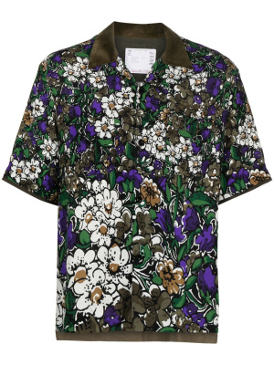 

Floral-print short-sleeve shirt, Sacai Floral-print short-sleeve shirt