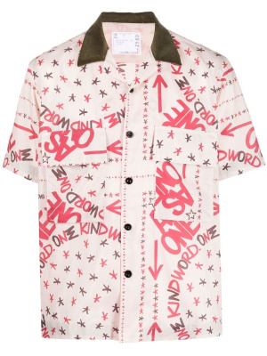 

X Eric Haze graphic-print shirt, Sacai X Eric Haze graphic-print shirt