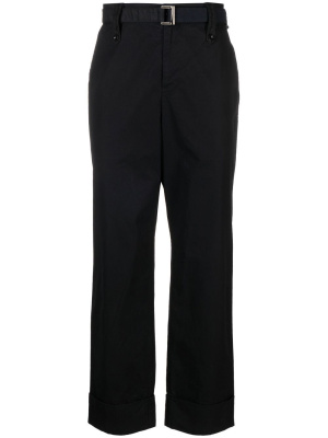 

Belted wide-leg trousers, Sacai Belted wide-leg trousers
