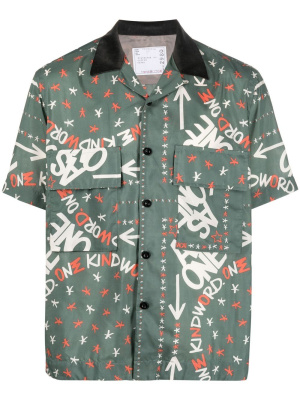 

XEric Haze graphic-print shirt, Sacai XEric Haze graphic-print shirt