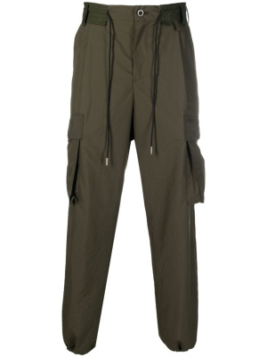 

Drawstring-waist cargo trousers, Sacai Drawstring-waist cargo trousers