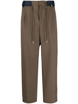 

Drawstring-fastening waist trousers, Sacai Drawstring-fastening waist trousers