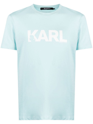 

Karl logo-print cotton T-shirt, Karl Lagerfeld Karl logo-print cotton T-shirt
