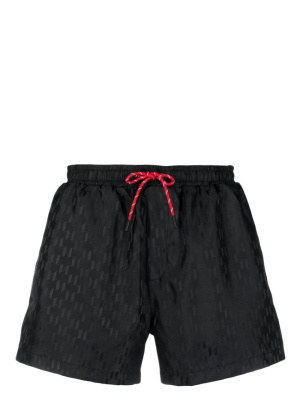 

Monogram-pattern swim shorts, Karl Lagerfeld Monogram-pattern swim shorts