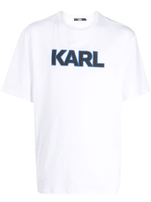 

Logo-print detail T-shirt, Karl Lagerfeld Logo-print detail T-shirt