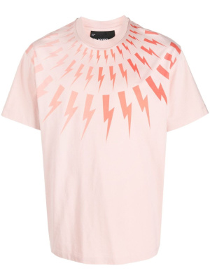 

Lightning-print cotton T-shirt, Neil Barrett Lightning-print cotton T-shirt