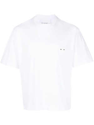 

Logo-patch short-sleeved cotton T-shirt, Neil Barrett Logo-patch short-sleeved cotton T-shirt