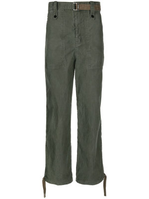 

Straight-leg cotton trousers, Sacai Straight-leg cotton trousers