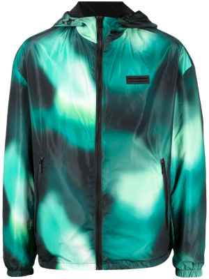 

Tie-dye reversible windbreaker, Karl Lagerfeld Tie-dye reversible windbreaker