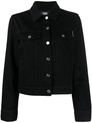 

Ikonik 2.0 rhinestone-embellished denim jacket, Karl Lagerfeld Ikonik 2.0 rhinestone-embellished denim jacket