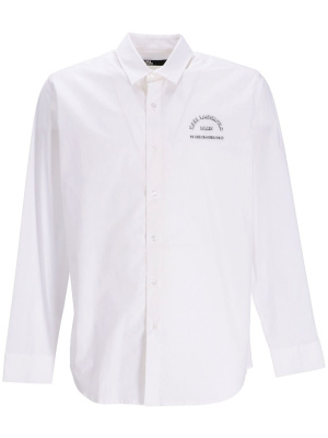 

Logo-print cotton shirt, Karl Lagerfeld Logo-print cotton shirt