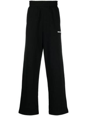 

Bouclé-pocket organic-cotton track pants, Karl Lagerfeld Bouclé-pocket organic-cotton track pants