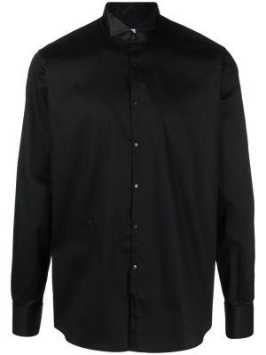 

Wingtip-collar long-sleeve shirt, Karl Lagerfeld Wingtip-collar long-sleeve shirt