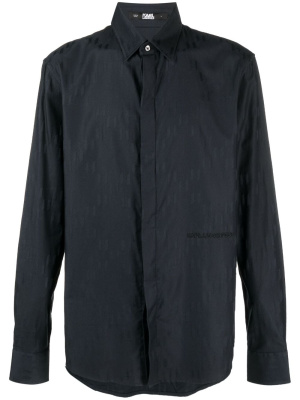 

Monogram organic cotton shirt, Karl Lagerfeld Monogram organic cotton shirt