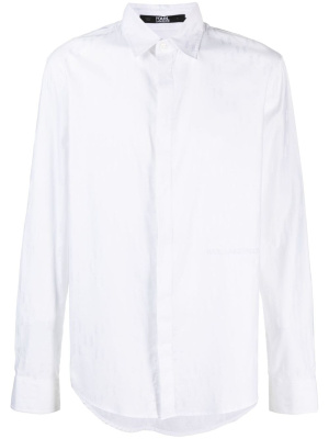 

Monogram organic cotton shirt, Karl Lagerfeld Monogram organic cotton shirt