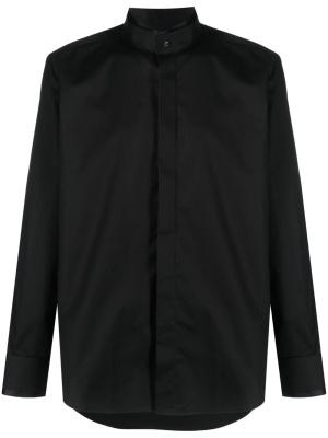

Stand-up collar cotton shirt, Karl Lagerfeld Stand-up collar cotton shirt