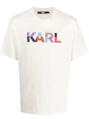 

Logo-print organic cotton T-shirt, Karl Lagerfeld Logo-print organic cotton T-shirt