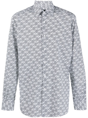 

Logo-print long-sleeve shirt, Karl Lagerfeld Logo-print long-sleeve shirt