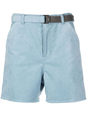 

Belted faux suede shorts, Sacai Belted faux suede shorts