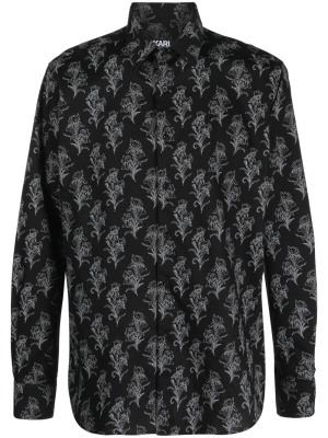 

Floral-print long-sleeve shirt, Karl Lagerfeld Floral-print long-sleeve shirt